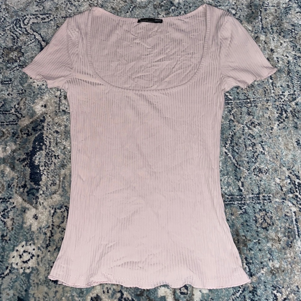 size small zara short sleeve top